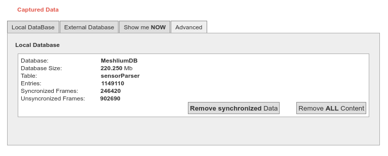 Figure : Mark as synchronized button