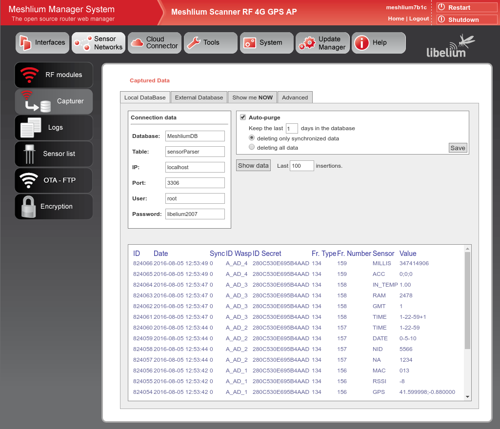 Figure : Capturer plugin