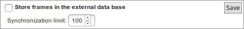 Figure : Control to enable or disable synchronization