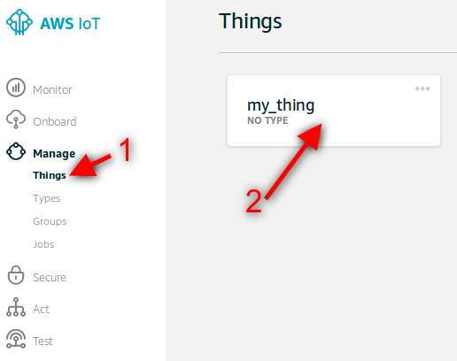 Figure : Select the thing created