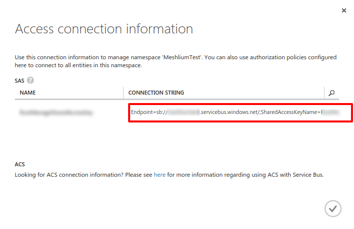 Figure : Connection String