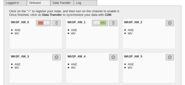 Figure : C2M Onboard tab