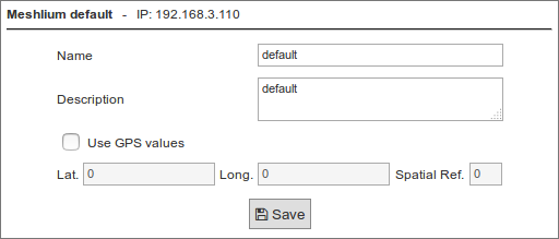 Figure : Meshlium info in ArcGIS