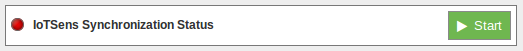 Figure : IoTSens synchronization service is stopped