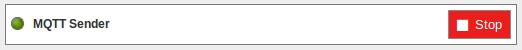 Figure : MQTT sender is running