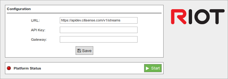 Figure : RIOT plugin Configuration