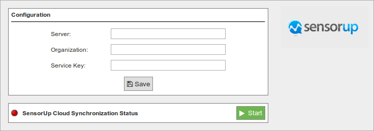 Figure : SensorUp configuring plugin