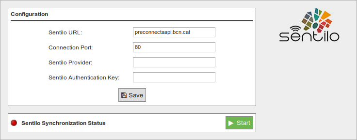 Figure : Configuring Sentilo in Meshlium