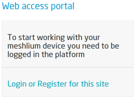 Figure : Sofia2 configuration portal