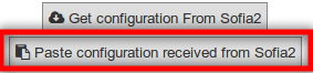 Figure : Sofia2 pasting JSON configuration