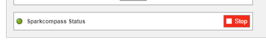 Figure : Sparkcompass sender is running