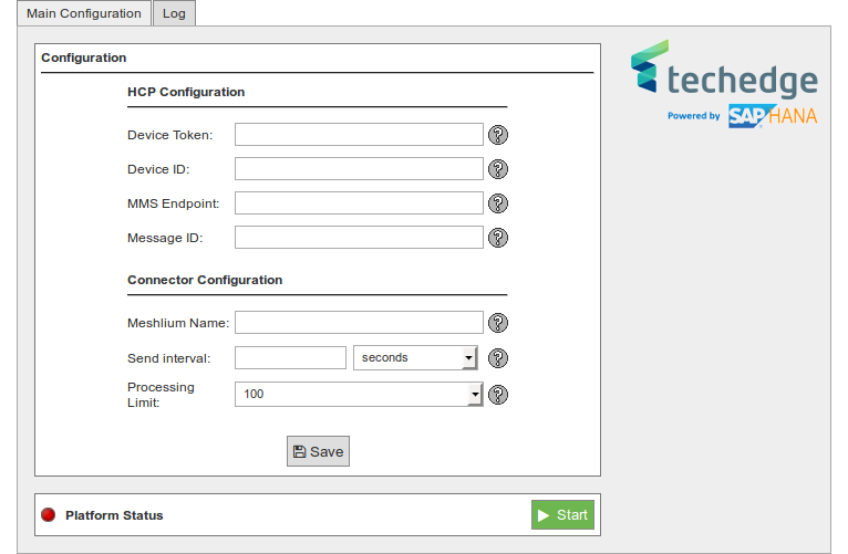 Figure : TechEdge configuration plugin