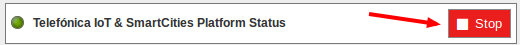 Figure : Telefonica IoT Stop button