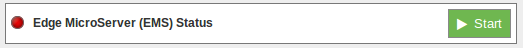 Figure : ThingWorx Edge MicroServer stopped