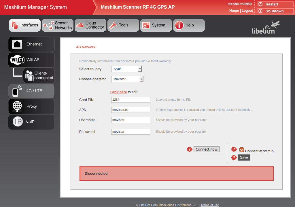 Figure : 4G setup plugin