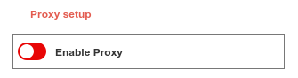 Figure : Proxy enable control