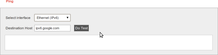 Figure : Ping IPv6 with name