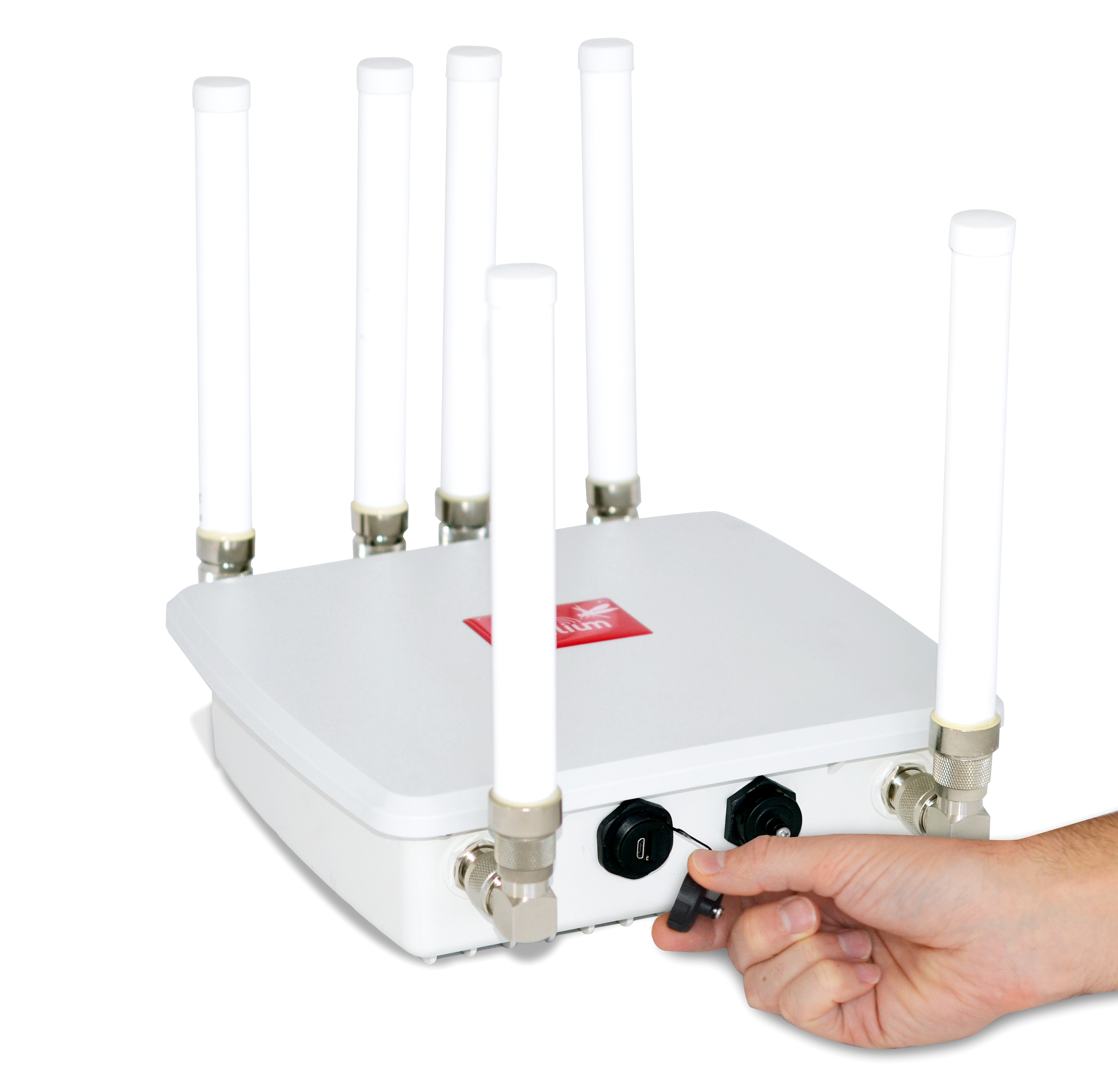 Figure : External SIM socket in a Meshlium with 4G/3G/GPRS/GSM module