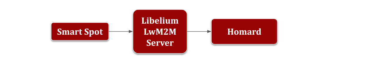 LwM2M client-server for device management