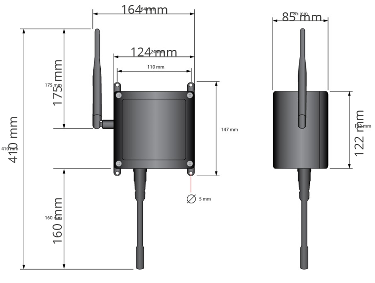 Figure: Main view of Waspmote Plug &amp; Sense!