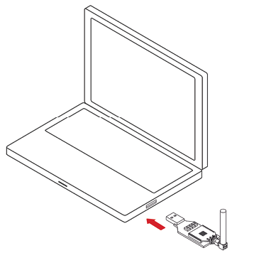 Figure: Waspmote Gateway connected to a PC